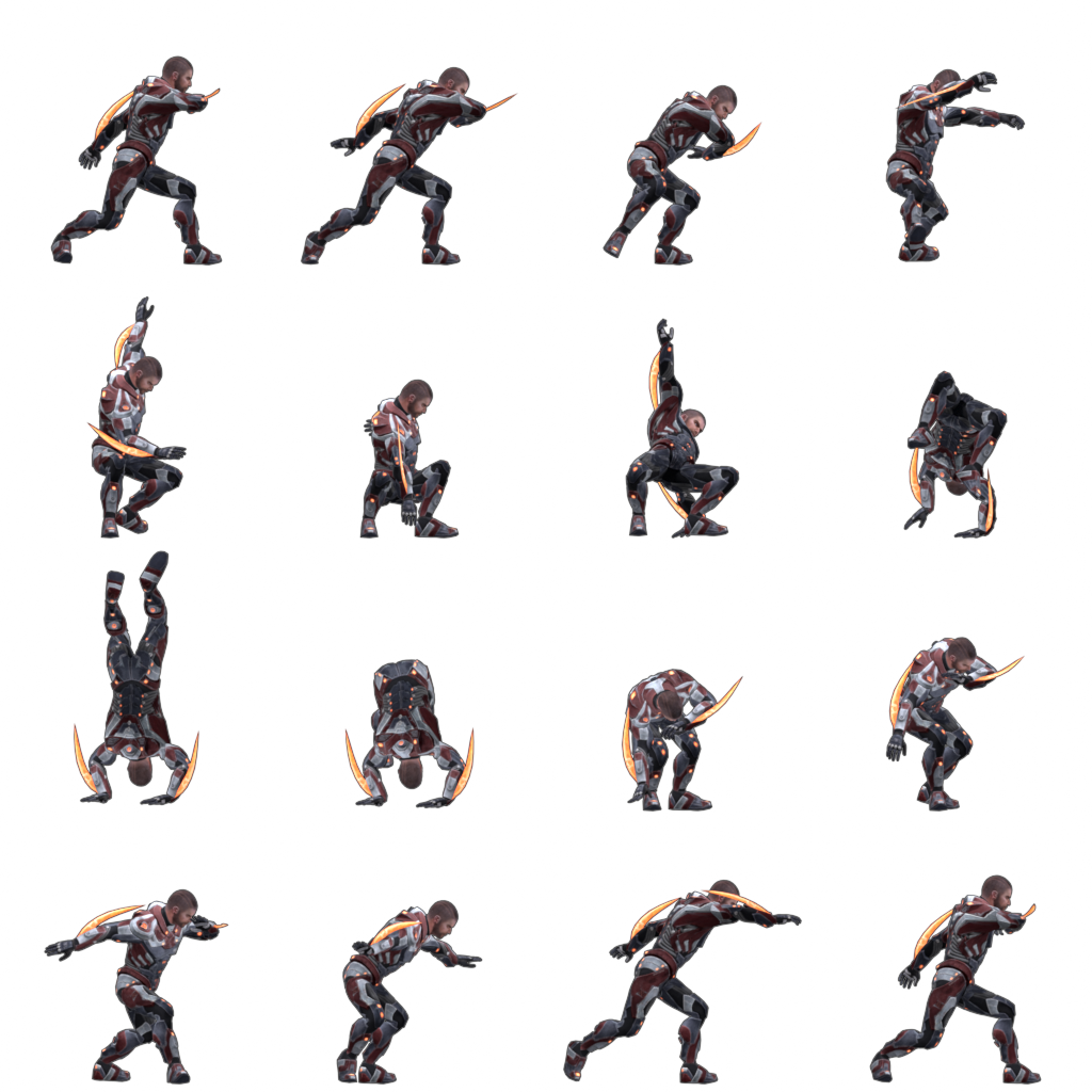 Macaco Side - original template sprite sheet