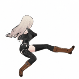 Black dress girl - Hurricane Kick